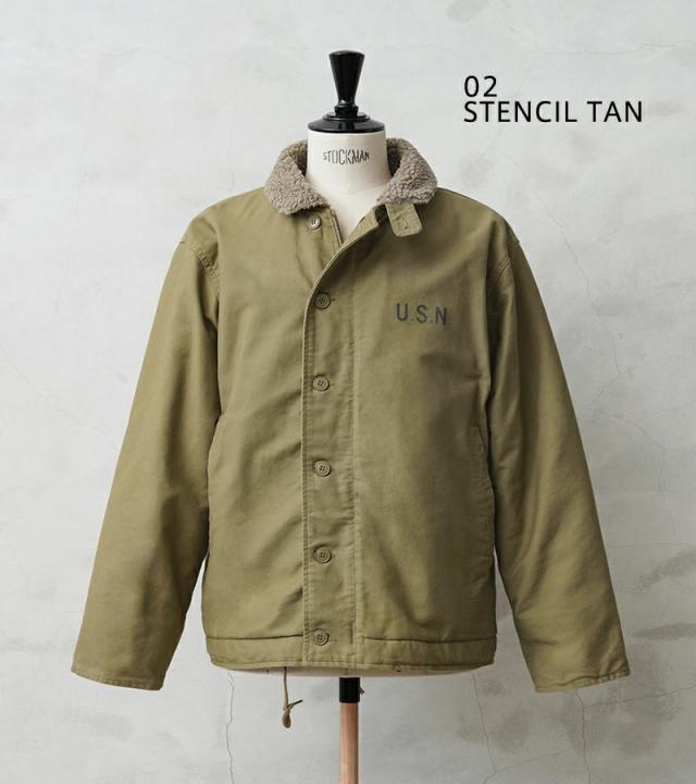 WAIPER.inc ワイパーインク 米海軍 U.S.NAVY N-1 デッキジャケット SOLID＆U.S.Nステンシル【WP01】【WP02】【Cx】【T】｜ミリタリー メンズ アウター カジュアル アメカジ ブランド おしゃれ 大きいサイズ