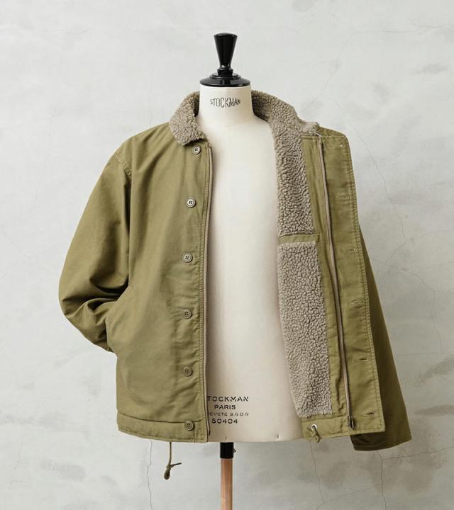 WAIPER.inc ワイパーインク 米海軍 U.S.NAVY N-1 デッキジャケット SOLID＆U.S.Nステンシル【WP01】【WP02】【Cx】【T】｜ミリタリー メンズ アウター カジュアル アメカジ ブランド おしゃれ 大きいサイズ