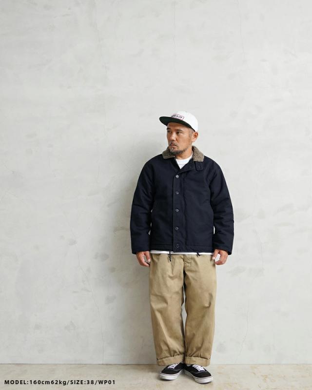 WAIPER.inc ワイパーインク 米海軍 U.S.NAVY N-1 デッキジャケット SOLID＆U.S.Nステンシル【WP01】【WP02】【Cx】【T】｜ミリタリー メンズ アウター カジュアル アメカジ ブランド おしゃれ 大きいサイズ