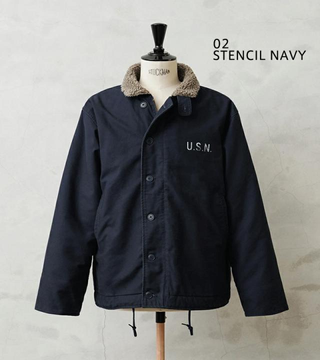 WAIPER.inc ワイパーインク 米海軍 U.S.NAVY N-1 デッキジャケット SOLID＆U.S.Nステンシル【WP01】【WP02】【Cx】【T】｜ミリタリー メンズ アウター カジュアル アメカジ ブランド おしゃれ 大きいサイズ