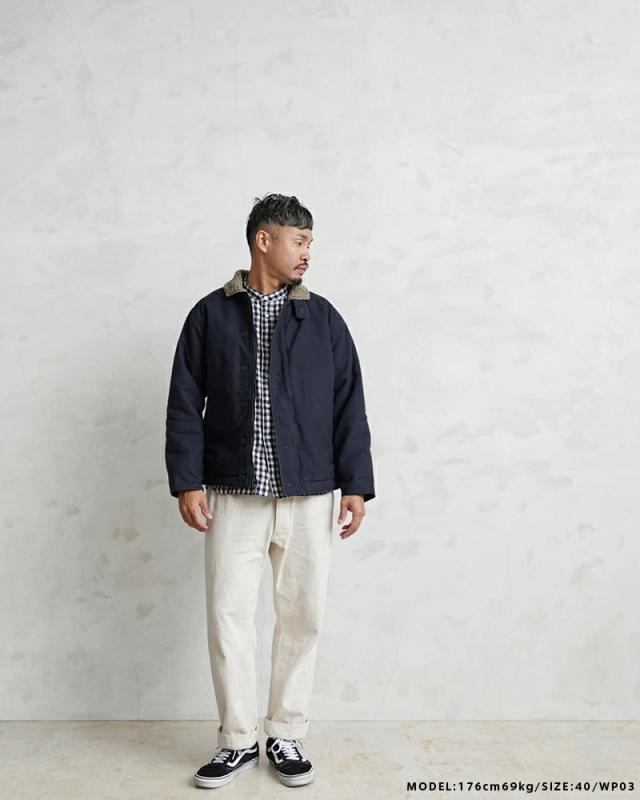WAIPER.inc ワイパーインク 米海軍 U.S.NAVY N-1 デッキジャケット USED加工 SOLID＆U.S.Nステンシル【WP03】【WP04】【Cx】【T】｜ミリタリー メンズ アウター カジュアル ブランド おしゃれ 大きいサイズ