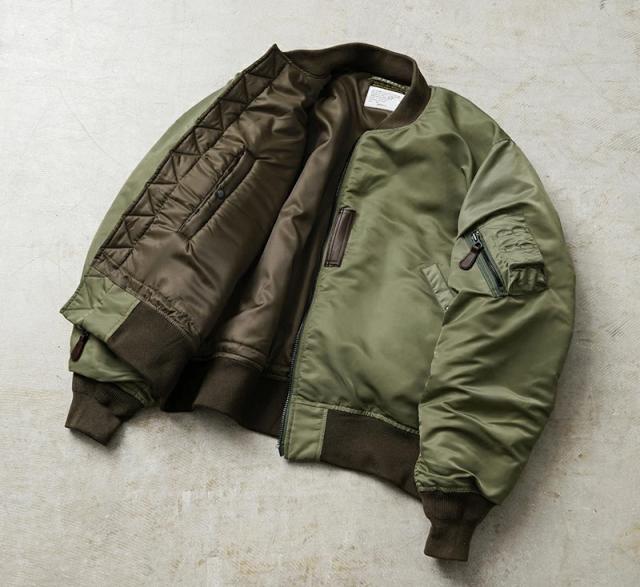 WAIPER.inc ワイパーインク 米軍 U.S.AIR FORCE B-15B MOD フライトジャケット TEST SAMPLEモデル【WP13】【T】【Cx】｜メンズ アウター 大きいサイズ ミリタリー ma-1ライク ナイロンジャケット カーキ グリーン ブランド おしゃれ