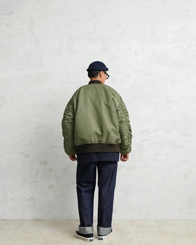 WAIPER.inc ワイパーインク 米軍 U.S.AIR FORCE B-15B MOD フライトジャケット TEST SAMPLEモデル【WP13】【T】【Cx】｜メンズ アウター 大きいサイズ ミリタリー ma-1ライク ナイロンジャケット カーキ グリーン ブランド おしゃれ