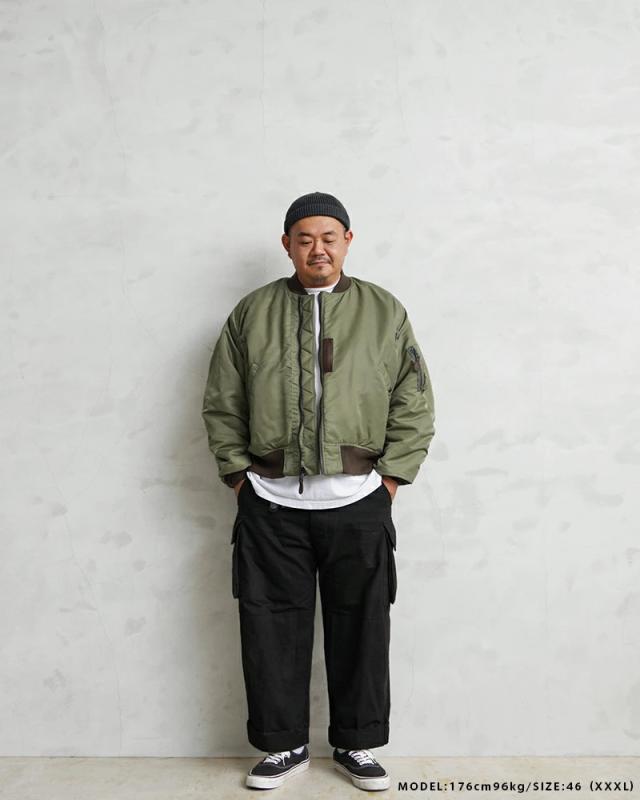 WAIPER.inc ワイパーインク 米軍 U.S.AIR FORCE B-15B MOD フライトジャケット TEST SAMPLEモデル【WP13】【T】【Cx】｜メンズ アウター 大きいサイズ ミリタリー ma-1ライク ナイロンジャケット カーキ グリーン ブランド おしゃれ