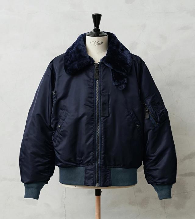 WAIPER.inc ワイパーインク 米軍 U.S.AIR FORCE B-15C フライトジャケット【WP14】【T】【Cx】｜メンズ アウター 大きいサイズ ミリタリー ma-1 エムエーワン ナイロンジャケット 防風 防寒 ネイビー ブランド おしゃれ