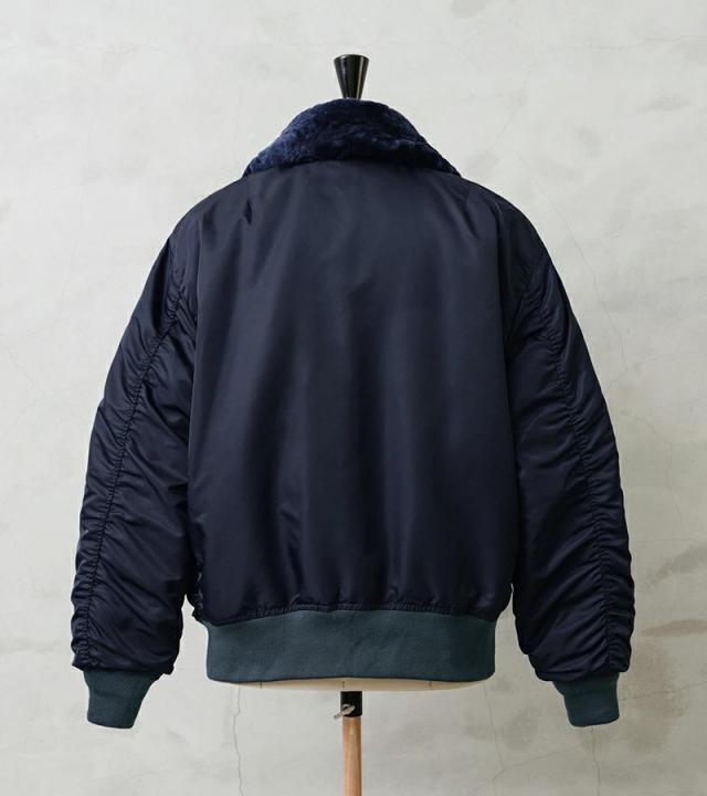 WAIPER.inc ワイパーインク 米軍 U.S.AIR FORCE B-15C フライトジャケット【WP14】【T】【Cx】｜メンズ アウター 大きいサイズ ミリタリー ma-1 エムエーワン ナイロンジャケット 防風 防寒 ネイビー ブランド おしゃれ
