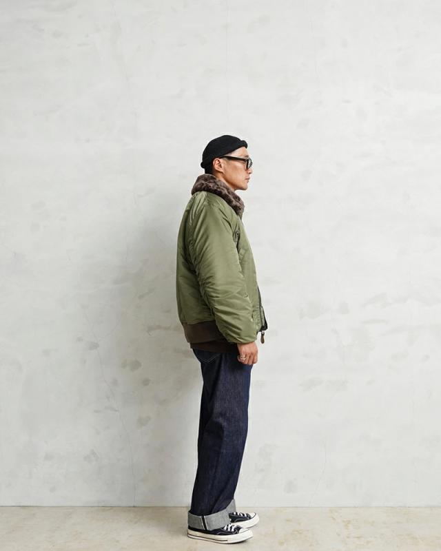 WAIPER.inc ワイパーインク 米軍 U.S.AIR FORCE B-15B フライトジャケット【WP20】【T】【Cx】｜メンズ アウター 大きいサイズ ミリタリー ma-1 エムエーワン ナイロンジャケット 防風 防寒 カーキ グリーン ブランド おしゃれ