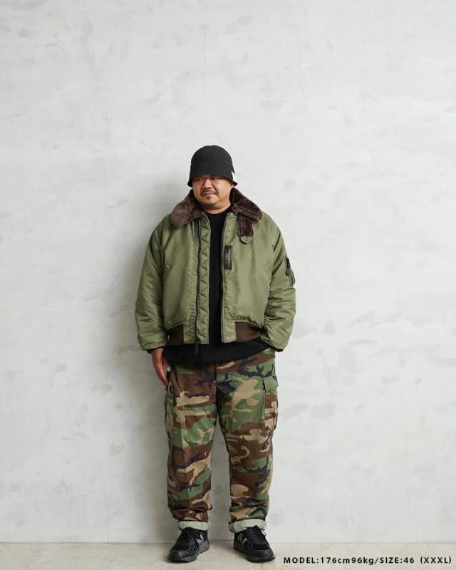 WAIPER.inc ワイパーインク 米軍 U.S.AIR FORCE B-15B フライトジャケット【WP20】【T】【Cx】｜メンズ アウター 大きいサイズ ミリタリー ma-1 エムエーワン ナイロンジャケット 防風 防寒 カーキ グリーン ブランド おしゃれ