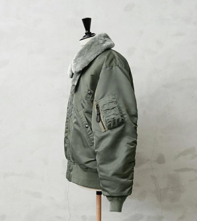 WAIPER.inc ワイパーインク 米軍 U.S.AIR FORCE B-15D フライトジャケット【WP27】【T】【Cx】｜メンズ アウター 大きいサイズ ミリタリー ma-1 エムエーワン ナイロンジャケット 防風 防寒 カーキ グリーン ブランド おしゃれ