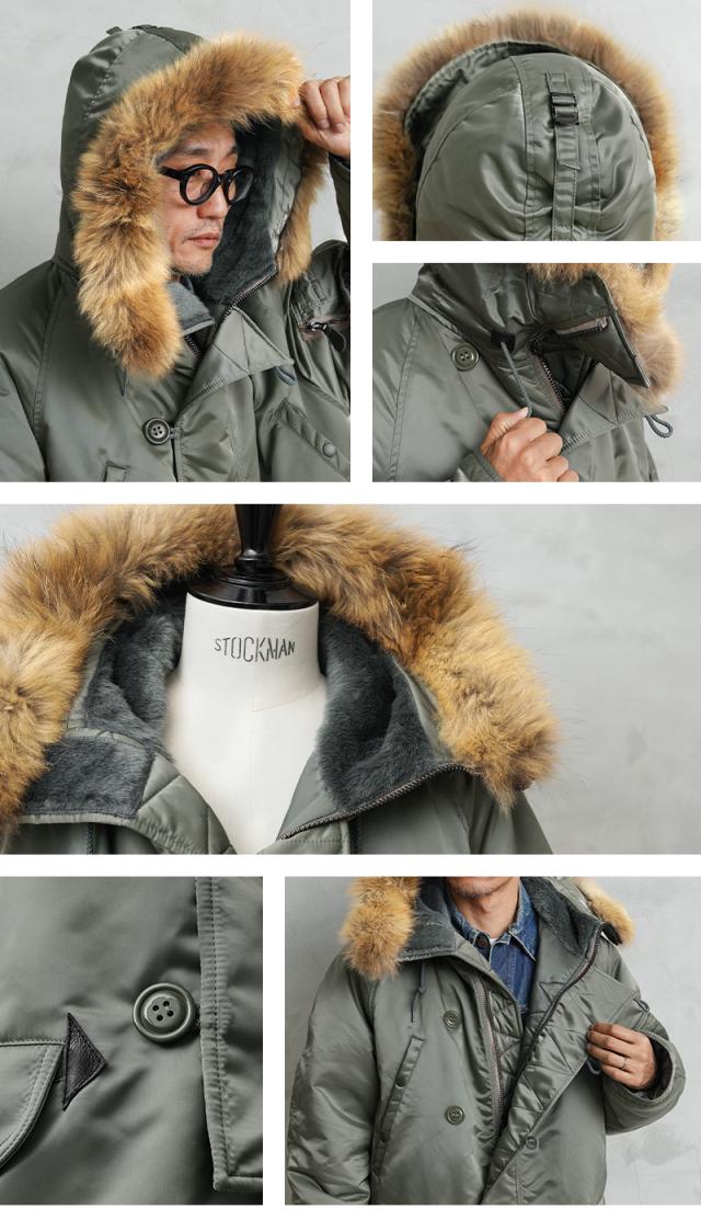WAIPER.inc 米軍 U.S.A.F N-3B フライトジャケット 米軍 U.S.A.F N-3B VINTAGE フライトジャケット リアルファー