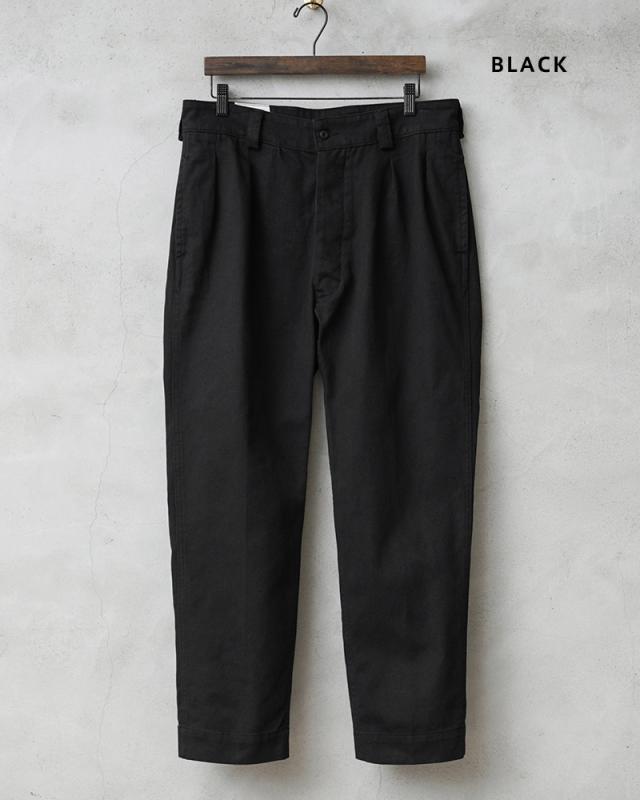 WAIPER.inc M-52 シャンブレー ツータック トラウザー 黒 WAIPER.inc フランス軍 1950～60年代 M-52 シャンブレー