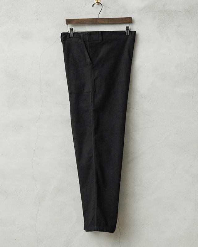 WAIPER.inc 実物 新品 デッドストック 米軍 ヴィンテージ HOSPITAL フランネル リメイクパンツ ポケット付き BLACK染め【I】【Cx】｜メンズ ロング 長ズボン ミリタリー 大きいサイズ イージー 黒 ゆったり ブランド おしゃれ_11