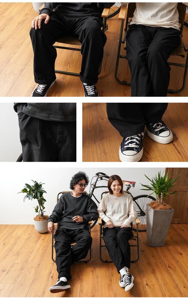 WAIPER.inc 実物 新品 デッドストック 米軍 ヴィンテージ HOSPITAL フランネル リメイクパンツ ポケット付き BLACK染め【I】【Cx】｜メンズ ロング 長ズボン ミリタリー 大きいサイズ イージー 黒 ゆったり ブランド おしゃれ_17