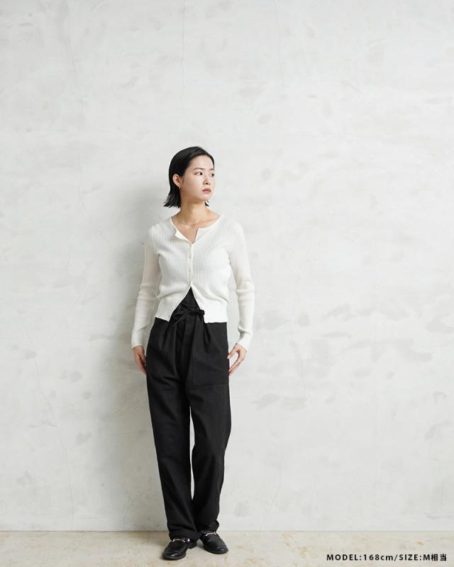 WAIPER.inc 実物 新品 デッドストック 米軍 ヴィンテージ HOSPITAL フランネル リメイクパンツ ポケット付き BLACK染め【I】【Cx】｜メンズ ロング 長ズボン ミリタリー 大きいサイズ イージー 黒 ゆったり ブランド おしゃれ_7
