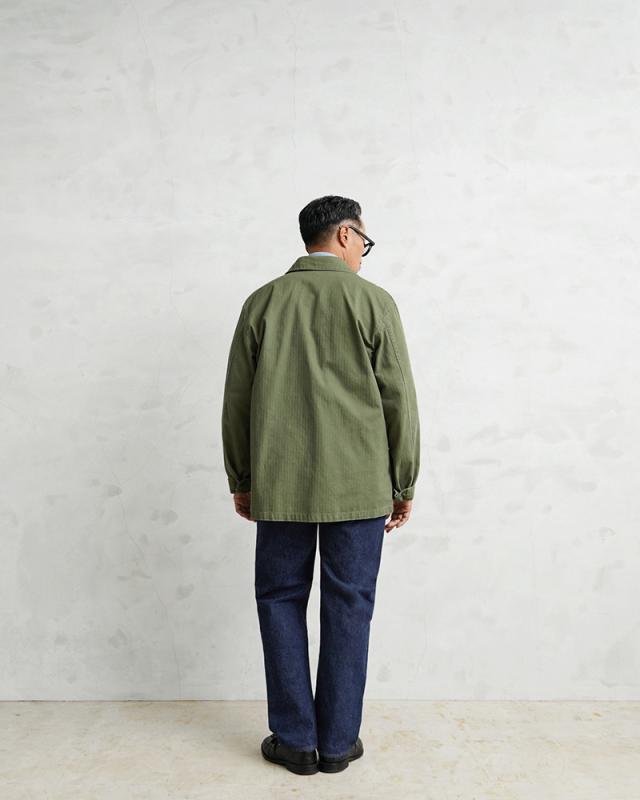 WAIPER.inc 米軍 1940’s U.S.ARMY M-43 HBT コンバットジャケット【WP1050】【T】【Cx】｜メンズ アウター ミリタリー 大きいサイズ 薄手 カーキ 綿 コットン 大人 カジュアル ブランド おしゃれ