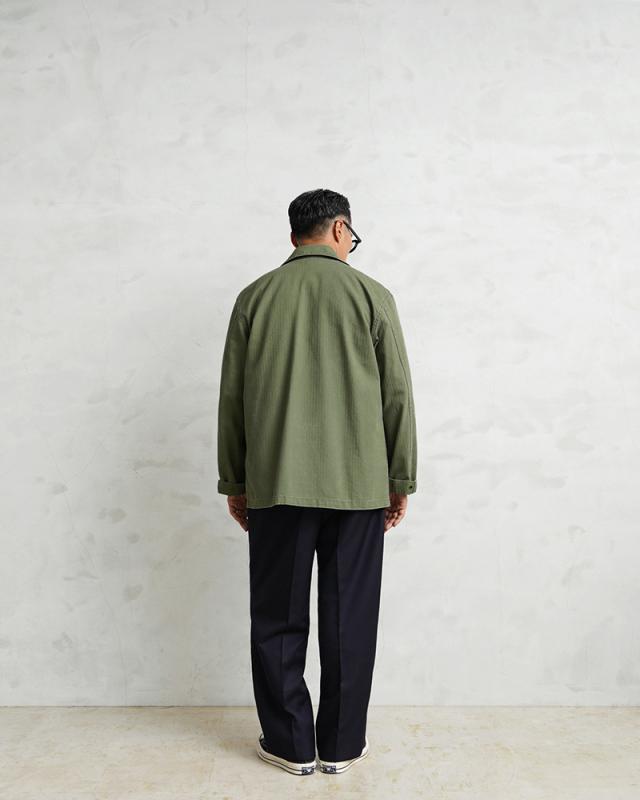 WAIPER.inc 米軍 1940’s U.S.ARMY M-43 HBT コンバットジャケット ワッペン【WP1050B】【Cx】【T】｜メンズ アウター ミリタリー 大きいサイズ 薄手 カーキ 綿 コットン 大人 カジュアル ブランド おしゃれ