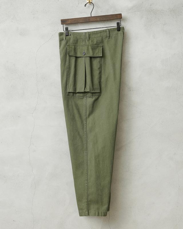 WAIPER.inc ワイパーインク 米軍 1940’s U.S.ARMY M-43 HBT サイドカーゴトラウザー【WP1051】【T】【Cx】｜メンズ パンツ ズボン ミリタリー 大きいサイズ ワイドパンツ ベイカーパンツ ブランド おしゃれ