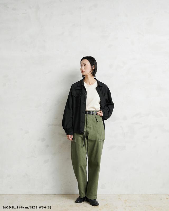 WAIPER.inc ワイパーインク 米軍 1940’s U.S.ARMY M-43 HBT サイドカーゴトラウザー【WP1051】【T】【Cx】｜メンズ パンツ ズボン ミリタリー 大きいサイズ ワイドパンツ ベイカーパンツ ブランド おしゃれ