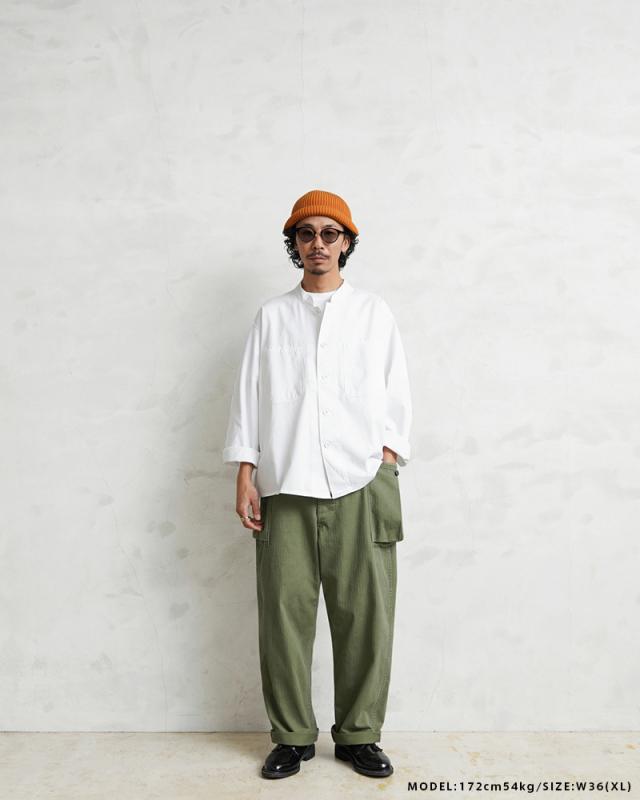 WAIPER.inc ワイパーインク 米軍 1940’s U.S.ARMY M-43 HBT サイドカーゴトラウザー【WP1051】【T】【Cx】｜メンズ パンツ ズボン ミリタリー 大きいサイズ ワイドパンツ ベイカーパンツ ブランド おしゃれ