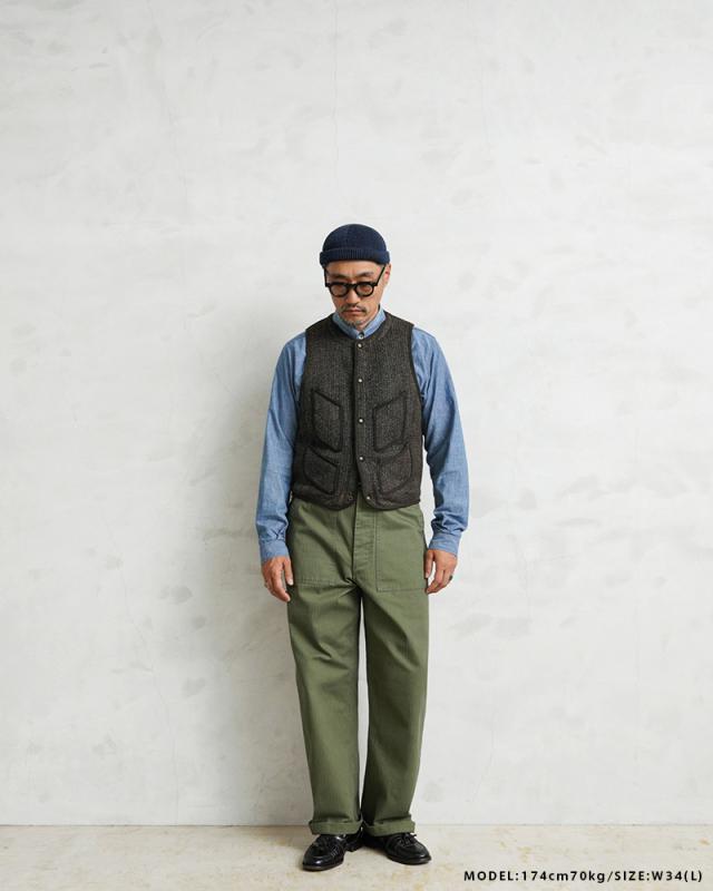 WAIPER.inc 米軍 1940's U.S.ARMY M-47 HBT ファティーグパンツ