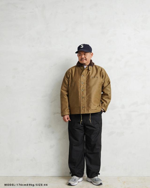 WAIPER.inc 忠実復刻 米軍 U.S.NAVY N-1 デッキジャケット 後期型 アルパカライニング MADE IN JAPAN【24WP43】【T】【Cx】｜ミリタリージャケット メンズ アウター n1 ジャングルクロス おしゃれ 大きいサイズ 日本製
