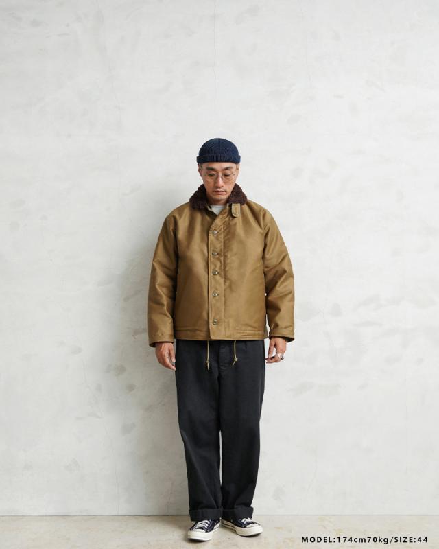 WAIPER.inc 忠実復刻 米軍 U.S.NAVY N-1 デッキジャケット 後期型 アルパカライニング MADE IN JAPAN【24WP43】【T】【Cx】｜ミリタリージャケット メンズ アウター n1 ジャングルクロス おしゃれ 大きいサイズ 日本製