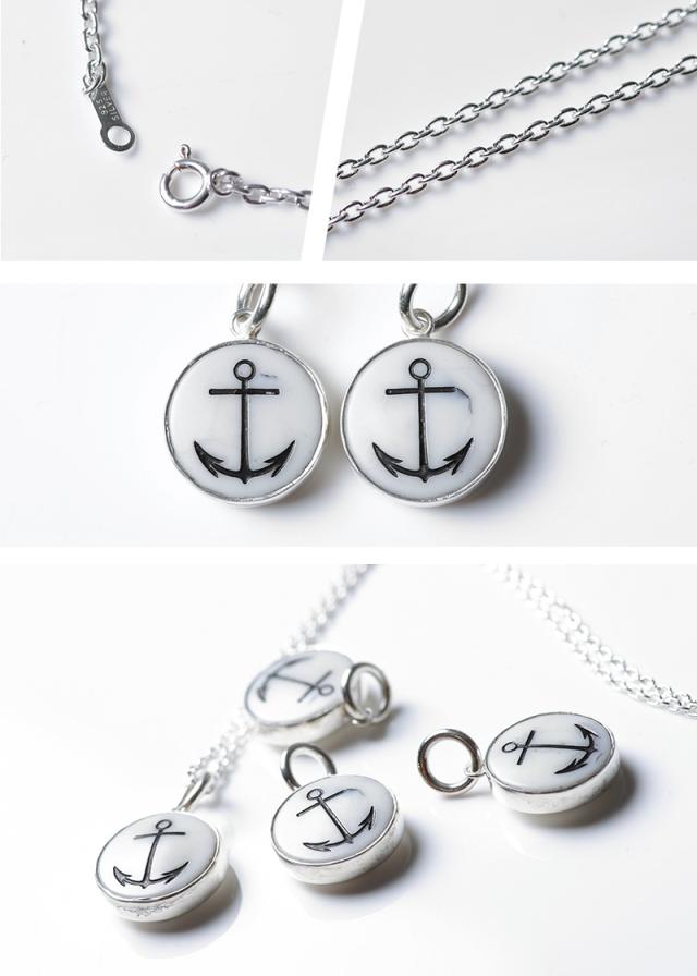 BUTTON WORKS ボタンワークス WAIPER別注 U.S.NAVY WW II ヴィンテージ チェンジボタン ネックレス MADE IN JAPAN【T】【Cx】