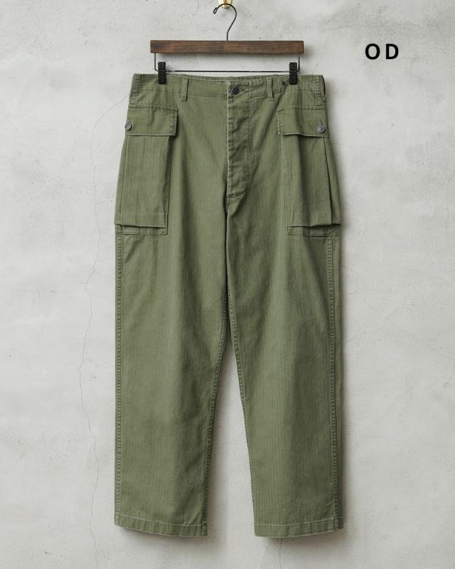 WAIPER.inc ワイパーインク 米軍 1940’s U.S.ARMY M-43 HBT サイドカーゴトラウザー【WP1051】【T】【Cx】｜メンズ パンツ ズボン ミリタリー 大きいサイズ ワイドパンツ ベイカーパンツ ブランド おしゃれ