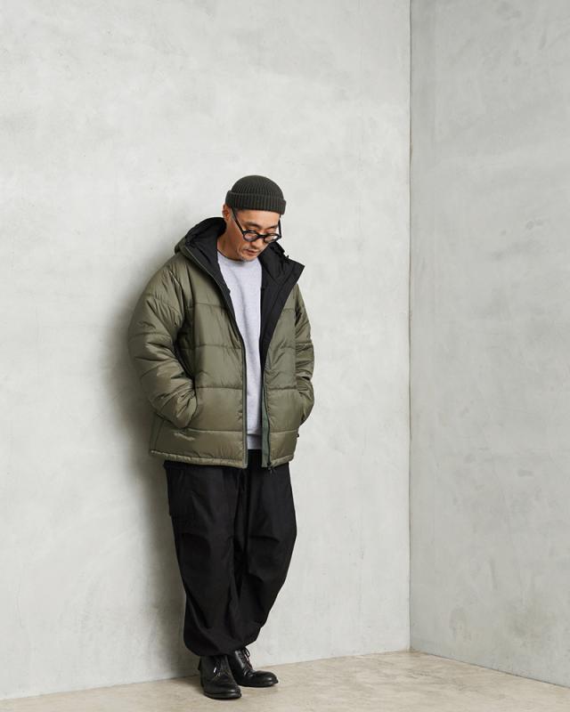 WAIPER.inc ワイパーインク THERMO AIR LOFT PRIMALOFT パーカー PERTEX UNLIMITED【WP1076】【Cx】【T】｜メンズ アウター ミリタリー 大きいサイズ 中綿 ナイロン 防寒 保温 撥水 アウトドア ブランド おしゃれの通販は