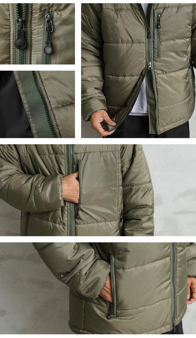 WAIPER.inc ワイパーインク THERMO AIR LOFT PRIMALOFT パーカー PERTEX UNLIMITED【WP1076】【Cx】【T】｜メンズ アウター ミリタリー 大きいサイズ 中綿 ナイロン 防寒 保温 撥水 アウトドア ブランド おしゃれの通販は