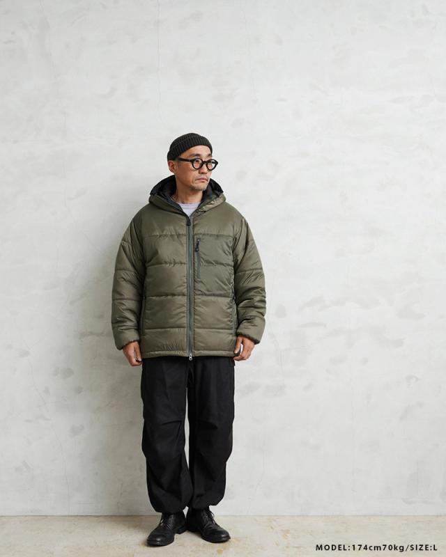 WAIPER.inc ワイパーインク THERMO AIR LOFT PRIMALOFT パーカー PERTEX UNLIMITED【WP1076】【Cx】【T】｜メンズ アウター ミリタリー 大きいサイズ 中綿 ナイロン 防寒 保温 撥水 アウトドア ブランド おしゃれの通販は