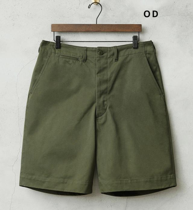 WAIPER.inc 米軍 M-45 チノトラウザーショーツ【WP1089】【T】【Cx】｜メンズファッション ミリタリー チノパン ショートパンツ オリーブ サテン地 カジュアル 夏服 ファッション_3
