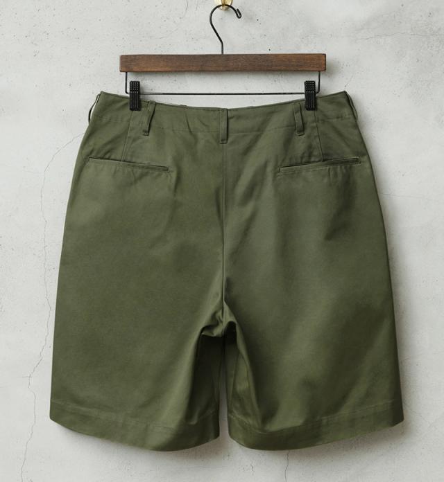 WAIPER.inc 米軍 M-45 チノトラウザーショーツ【WP1089】【T】【Cx】｜メンズファッション ミリタリー チノパン ショートパンツ オリーブ サテン地 カジュアル 夏服 ファッション_4