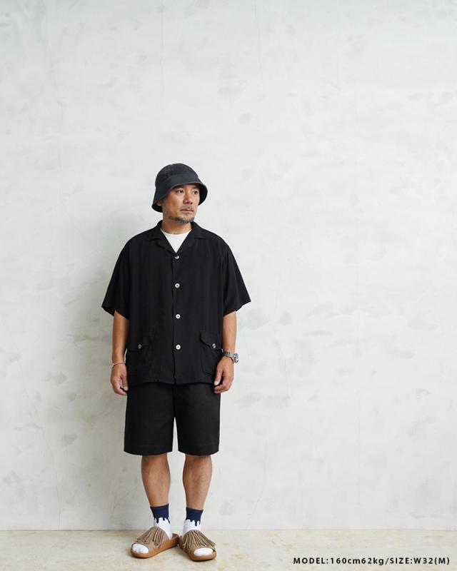 WAIPER.inc 米軍 M-45 チノトラウザーショーツ【WP1089】【T】【Cx】｜メンズファッション ミリタリー チノパン ショートパンツ オリーブ サテン地 カジュアル 夏服 ファッション_5