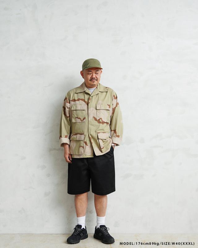 WAIPER.inc 米軍 M-45 チノトラウザーショーツ【WP1089】【T】【Cx】｜メンズファッション ミリタリー チノパン ショートパンツ オリーブ サテン地 カジュアル 夏服 ファッション_6