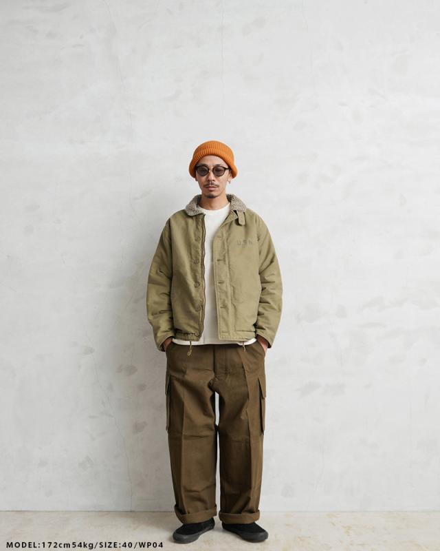 WAIPER.inc ワイパーインク 米海軍 U.S.NAVY N-1 デッキジャケット USED加工 SOLID＆U.S.Nステンシル【WP03】【WP04】【Cx】【T】｜ミリタリー メンズ アウター カジュアル ブランド おしゃれ 大きいサイズ