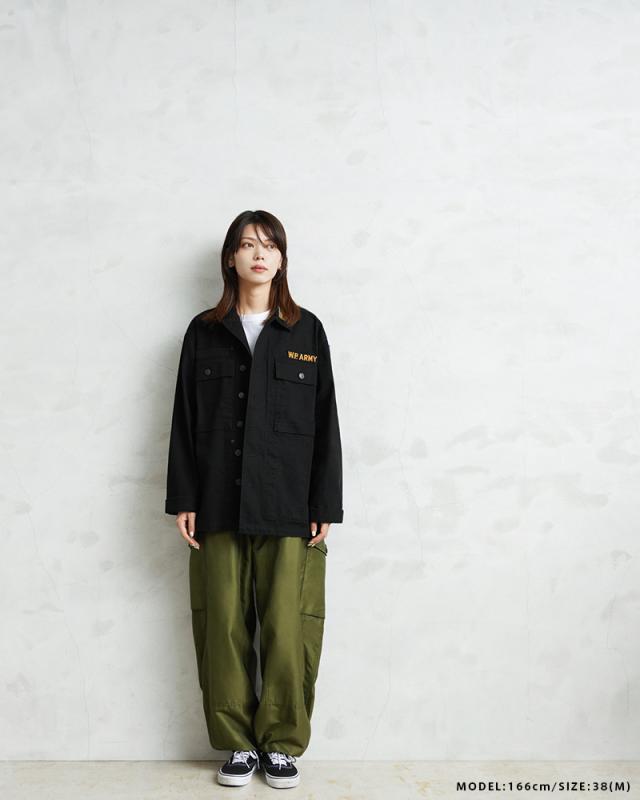 WAIPER.inc 米軍 1940’s U.S.ARMY M-43 HBT コンバットジャケット ワッペン【WP1050B】【Cx】【T】｜メンズ アウター ミリタリー 大きいサイズ 薄手 カーキ 綿 コットン 大人 カジュアル ブランド おしゃれ