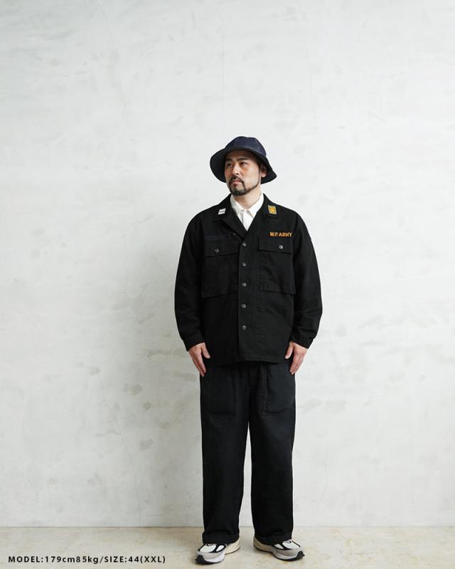 WAIPER.inc 米軍 1940’s U.S.ARMY M-43 HBT コンバットジャケット ワッペン【WP1050B】【Cx】【T】｜メンズ アウター ミリタリー 大きいサイズ 薄手 カーキ 綿 コットン 大人 カジュアル ブランド おしゃれ
