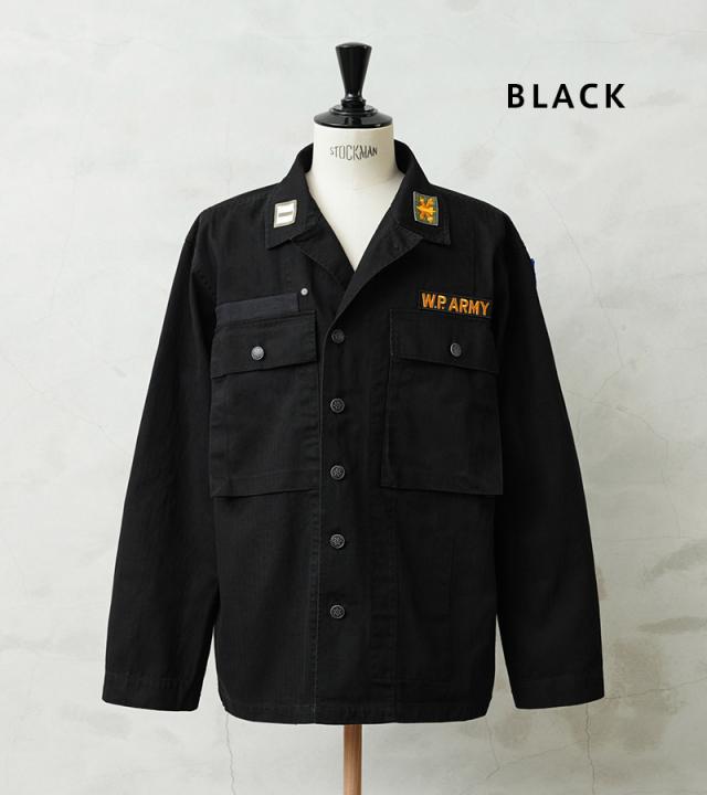 WAIPER.inc 米軍 1940’s U.S.ARMY M-43 HBT コンバットジャケット ワッペン【WP1050B】【Cx】【T】｜メンズ アウター ミリタリー 大きいサイズ 薄手 カーキ 綿 コットン 大人 カジュアル ブランド おしゃれ