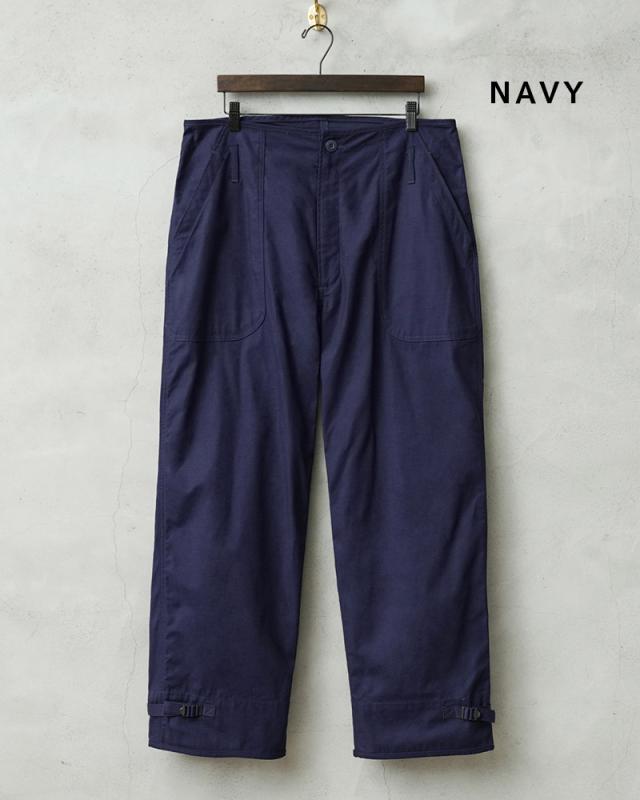 WAIPER.inc 米軍 U.S.NAVY A-2 1レイヤー デッキパンツ【WP126】【T】【Cx】｜メンズ ミリタリー 大きいサイズ 軍パン ズボン ベイカーパンツ ワイドパンツ カーキ ブランド おしゃれ