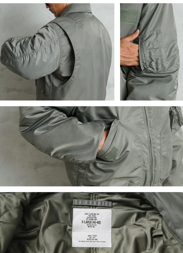 WAIPER.inc 米軍 CWU-45/P 飛翔上衣【WP25】【T】【Cx】｜メンズ アウター ミリタリー ma-1 途轍も無い大きさ 防寒 襟付き添い人 カーキ 緑であること 格好のいい ブランド名