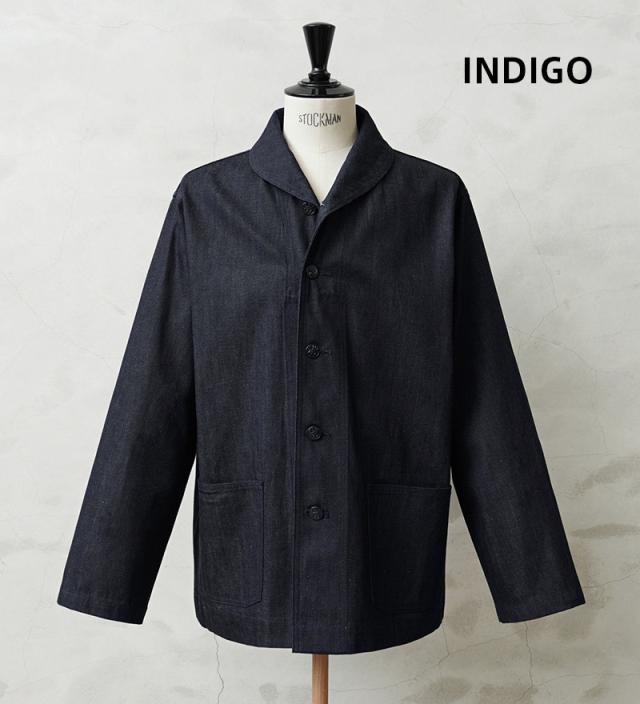 WAIPER.inc 米軍 1940’s U.S.NAVY M-43 デニムショールカラージャケット MADE OF”KAIHARA DENIM”【WP1038】【T】【Cx】｜メンズ アウター 大きいサイズ 大人 カジュアル Gジャン ジージャン ブランド おしゃれ