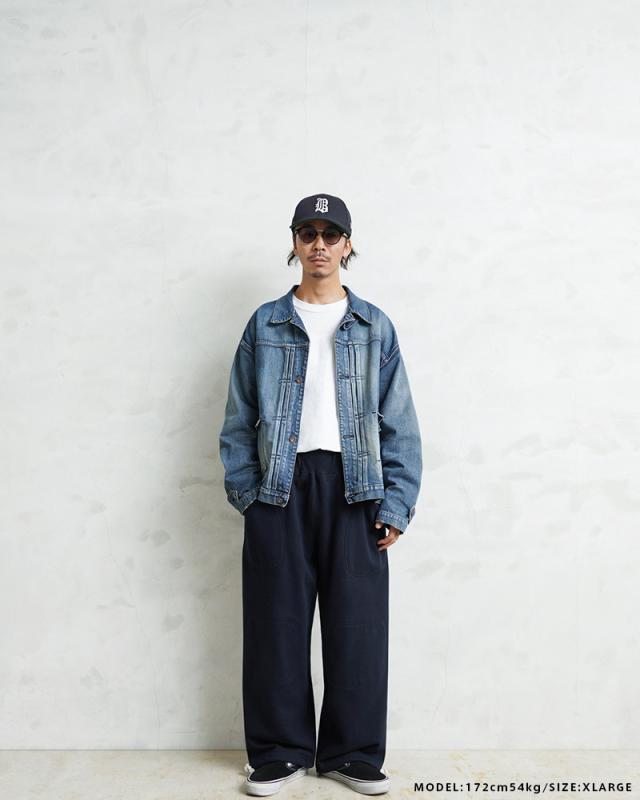 WAIPER.inc 米軍 U.S. NAVY ダブルニー スウェットパンツ【WP1032】【Cx】【T】｜メンズ ボトムス ミリタリー 大きいサイズ ワイドパンツ カジュアル ブランド おしゃれ_5