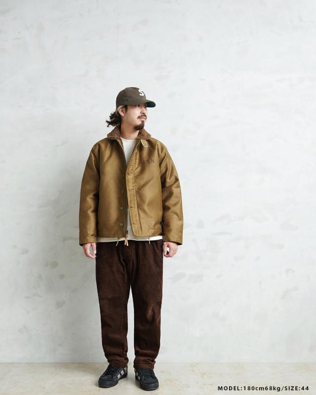 WAIPER.inc 忠実復刻 米軍 U.S.NAVY N-1 デッキジャケット ピケモデル/アルパカライニング 日本製【WP119】【Cx】【T】｜メンズ アウター 大きいサイズ カジュアル ボア 防寒 バイク アメカジ ブランド おしゃれ