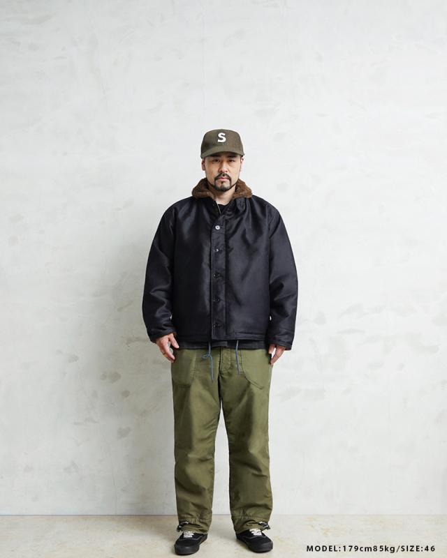 WAIPER.inc 忠実復刻 米軍 U.S.NAVY N-1 デッキジャケット 前期型 NAVY アルパカライニング 日本製【WP125】【Cx】【T】｜メンズ アウター ミリタリー 大きいサイズ ブルゾン ネイビー カジュアル ブランド おしゃれ