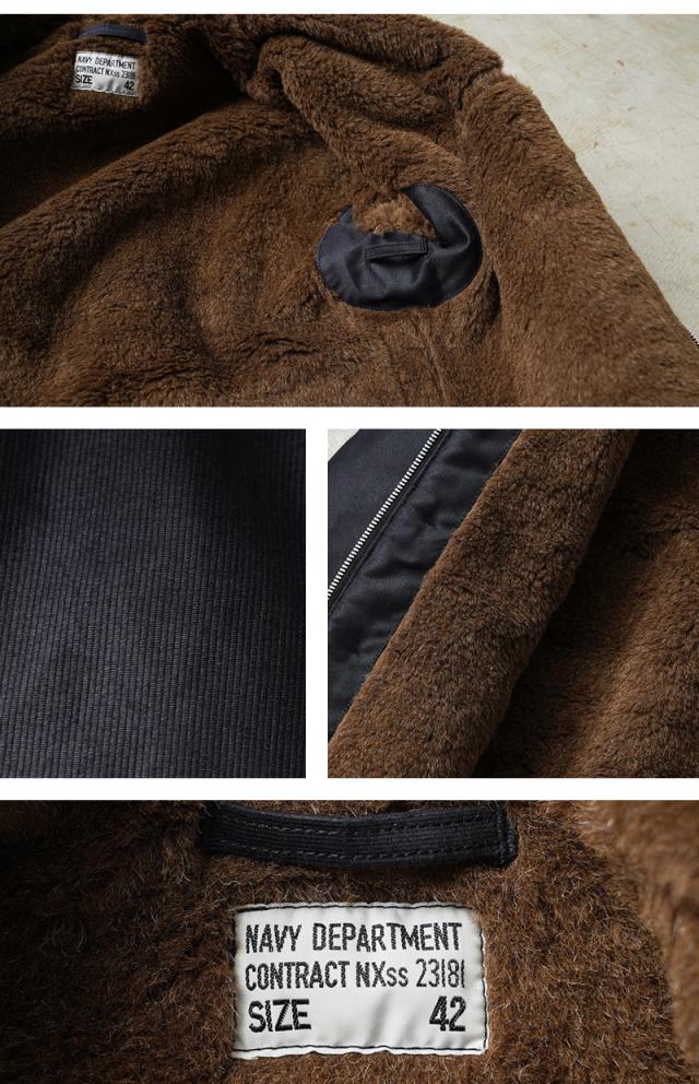 WAIPER.inc 忠実復刻 米軍 U.S.NAVY N-1 デッキジャケット 前期型 NAVY アルパカライニング 日本製【WP125】【Cx】【T】｜メンズ アウター ミリタリー 大きいサイズ ブルゾン ネイビー カジュアル ブランド おしゃれ