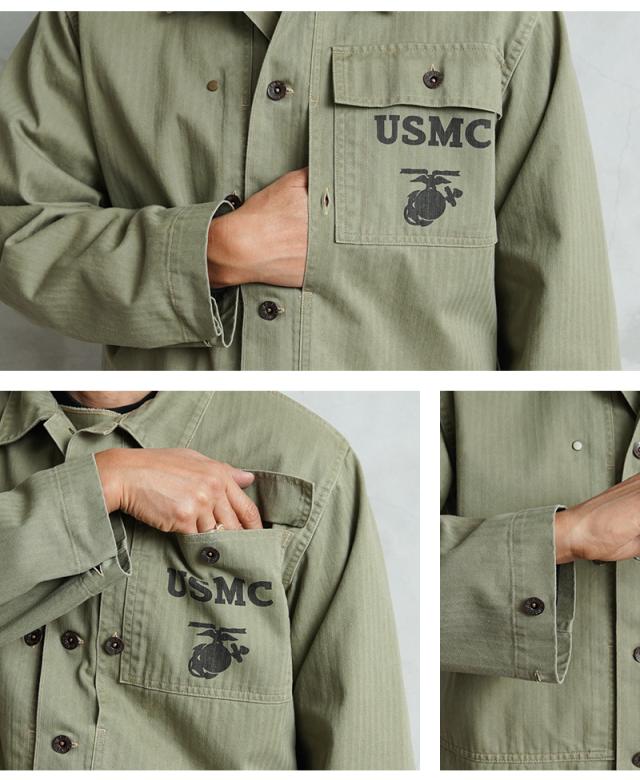 POLO Country HBT ミリタリージャケット 復刻 WAIPER.inc 米軍 1940's U.S.M.C. P-44 HBT ユーティリティジャケット