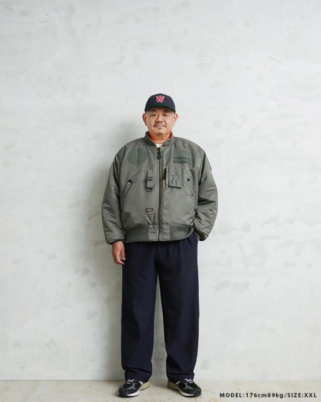 WAIPER.inc 米軍 CUSTOM MA-1 飛翔上衣【WP37】【T】【Cx】｜WAIPER.inc 米軍 CUSTOM MA-1 飛翔上衣【WP37】【T】【Cx】｜アウター ボンバージャケット ミリタリー 上衣 メンズ ナイロン 中綿 カスタム ベルクロ