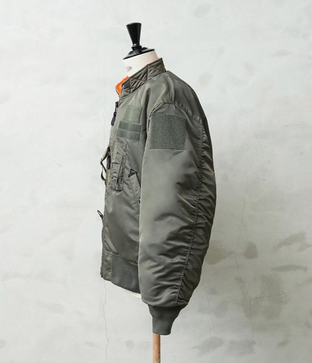 WAIPER.inc 米軍 CUSTOM MA-1 飛翔上衣【WP37】【T】【Cx】｜WAIPER.inc 米軍 CUSTOM MA-1 飛翔上衣【WP37】【T】【Cx】｜アウター ボンバージャケット ミリタリー 上衣 メンズ ナイロン 中綿 カスタム ベルクロ