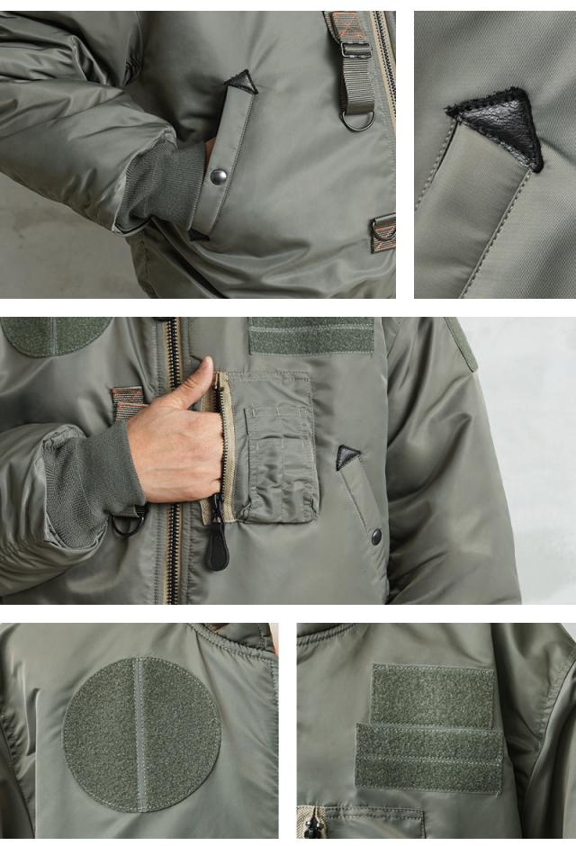 WAIPER.inc 米軍 CUSTOM MA-1 飛翔上衣【WP37】【T】【Cx】｜WAIPER.inc 米軍 CUSTOM MA-1 飛翔上衣【WP37】【T】【Cx】｜アウター ボンバージャケット ミリタリー 上衣 メンズ ナイロン 中綿 カスタム ベルクロ